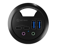 ICY BOX HUB USB 3.0 - 2x USB-C, 2x USB-A, audio IB-HUB1403B - 622647 - zdjęcie 3
